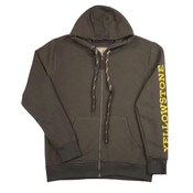 Wholesale - M-XXL MEN BROWN FULL ZIPPERED HOODIE C/P 12, UPC: